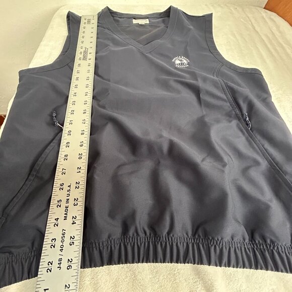 Cutter & Buck Mens CB Windtec Pebble Beach Vest Size Medium Navy V-Neck Pullover - Picture 8 of 8
